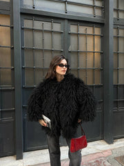 Luneviea Kadın Tibet Kumaş Mont