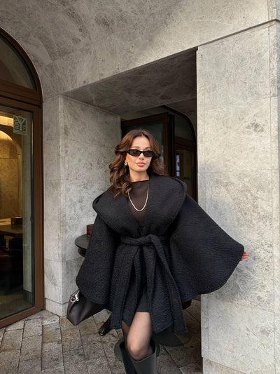 Luneviea Kadın Balbo Kumaş Panço