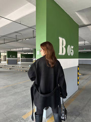 Luneviea Kadın Kaşe Kısa Kaban