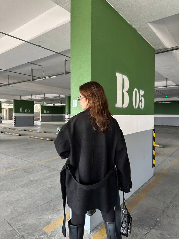 Luneviea Kadın Kaşe Kısa Kaban