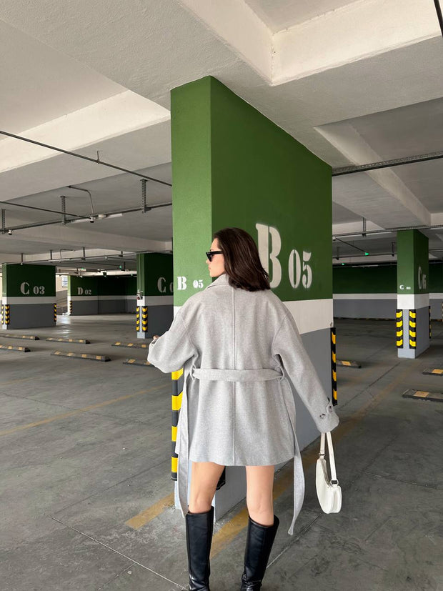 Luneviea Kadın Kaşe Kısa Kaban