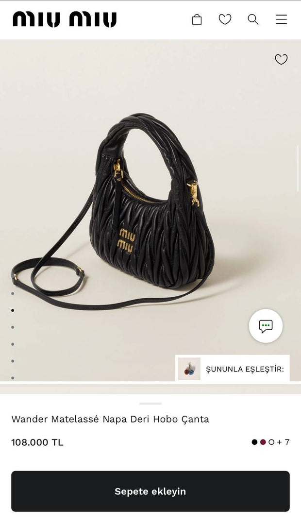 Mıu Mıu İthal Deri Kadın Çanta