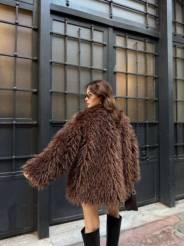 Luneviea Kadın Tibet Kumaş Mont