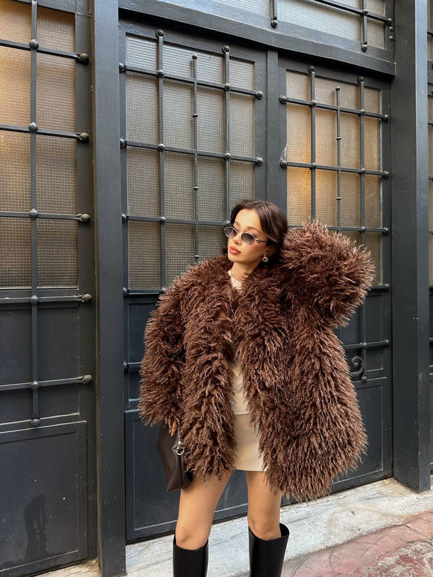 Luneviea Kadın Tibet Kumaş Mont