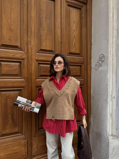 Luneviea Kadın Çizgili Gömlek