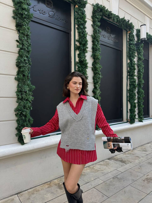 Luneviea Kadın Çizgili Gömlek