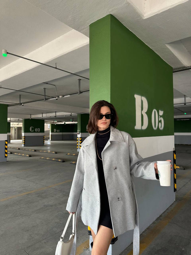 Luneviea Kadın Kaşe Kısa Kaban