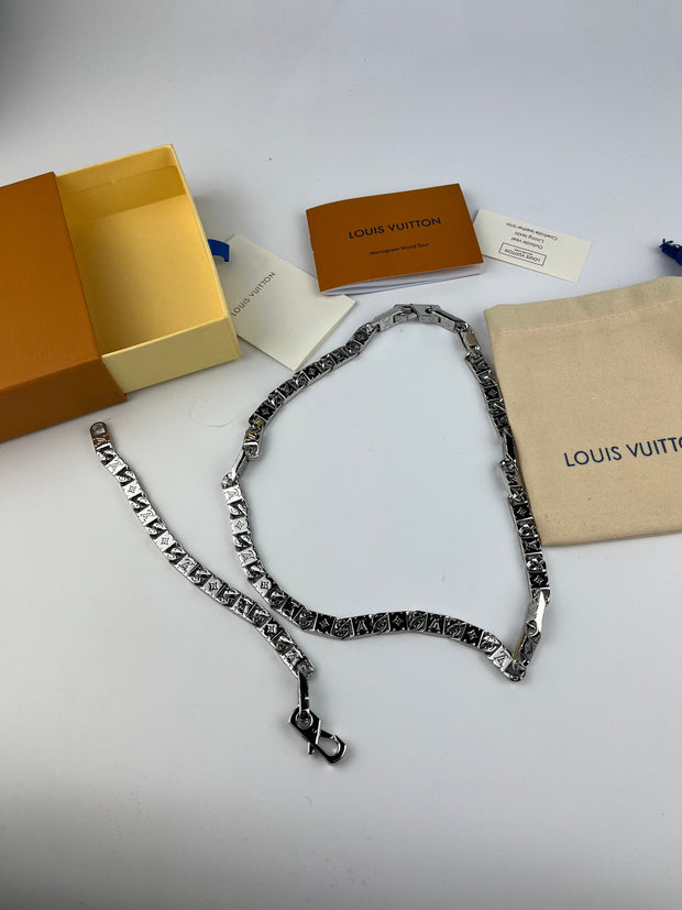 Louıs Vuıtton Bileklik Kolye Takım